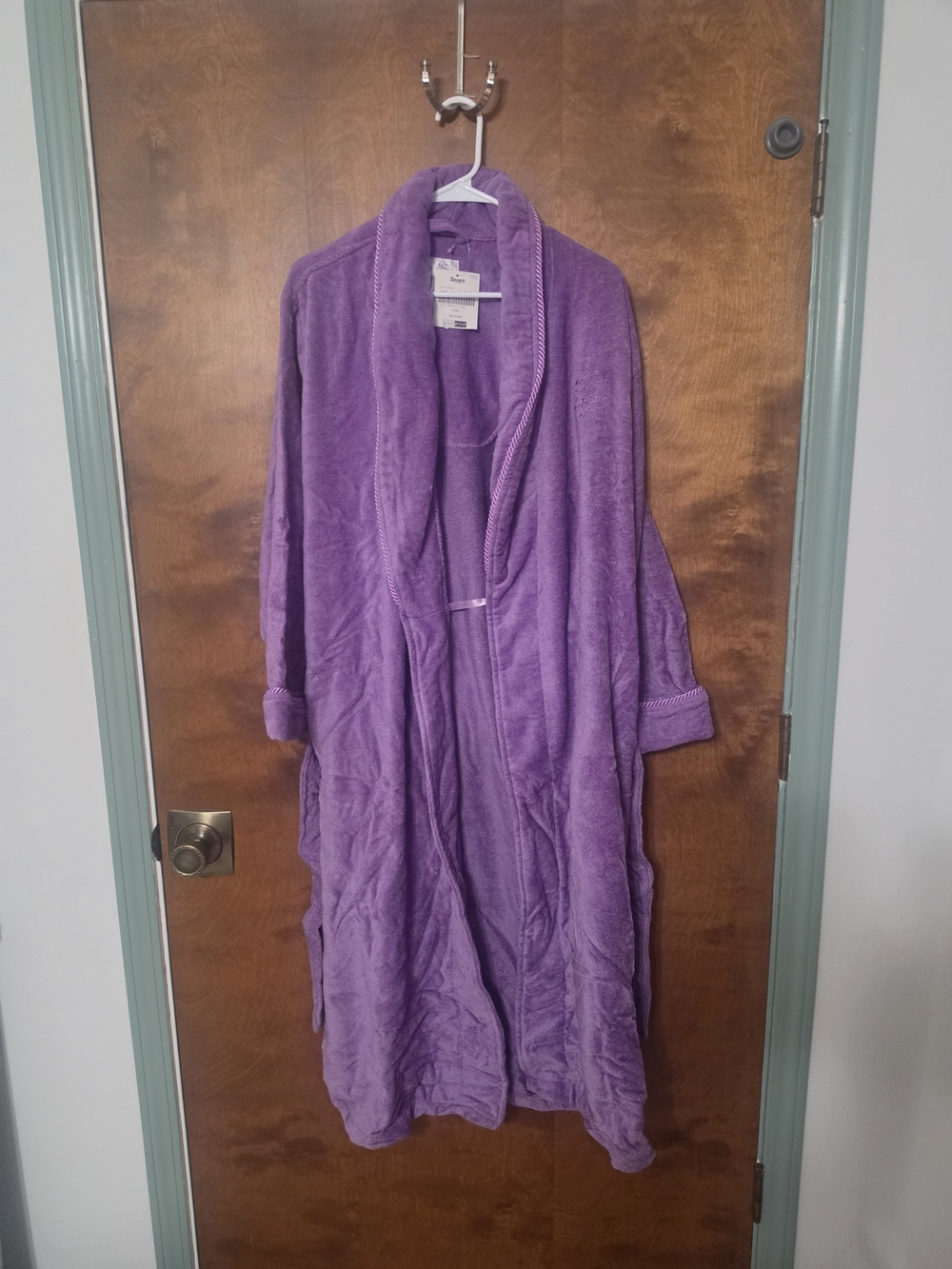Sears Plush Collar Robe - Purple